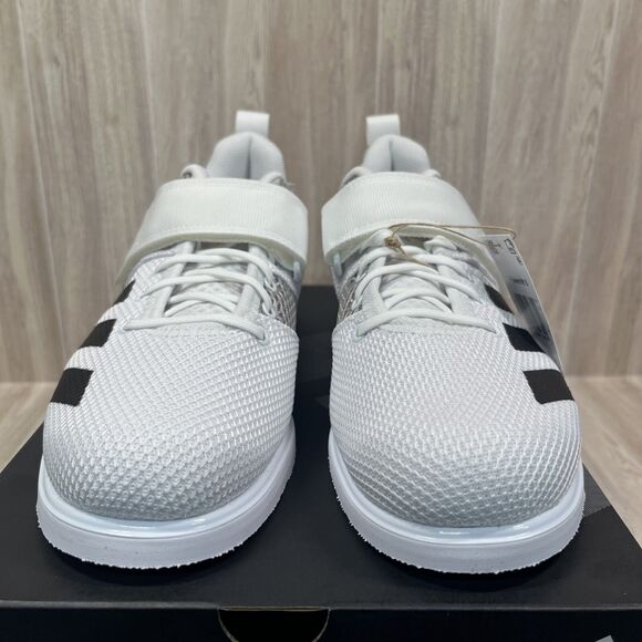 Adidas Powerlift 5 White Black Synthetic Lace Up Weightlifting Shoes Men’s Sz 11 main image 8